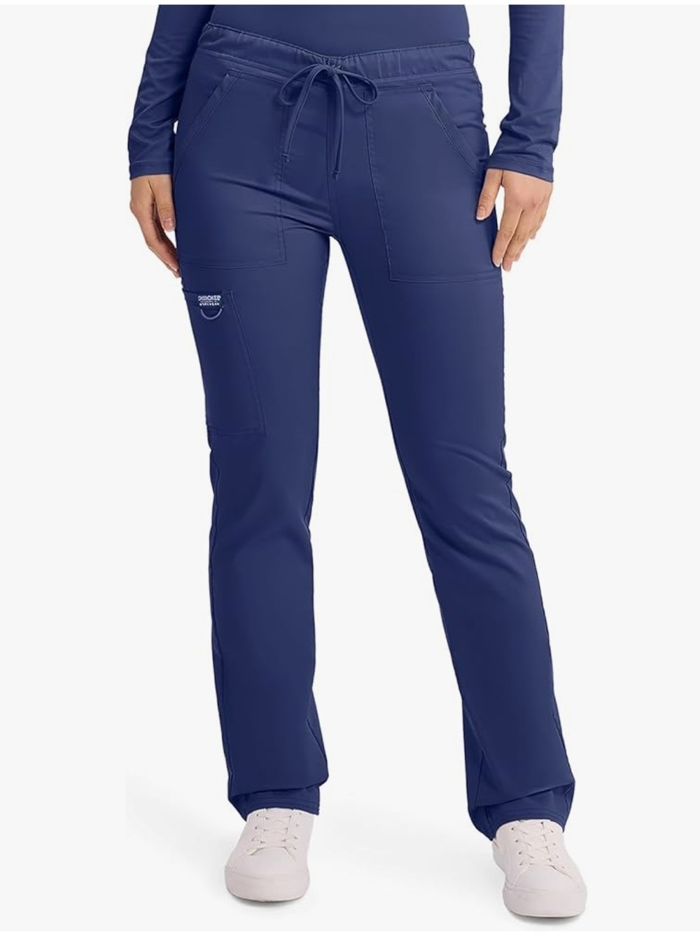 Cherokee Workwear Scrub Navy Blue Scrub Pants with Utility D-Ring XS (Short)